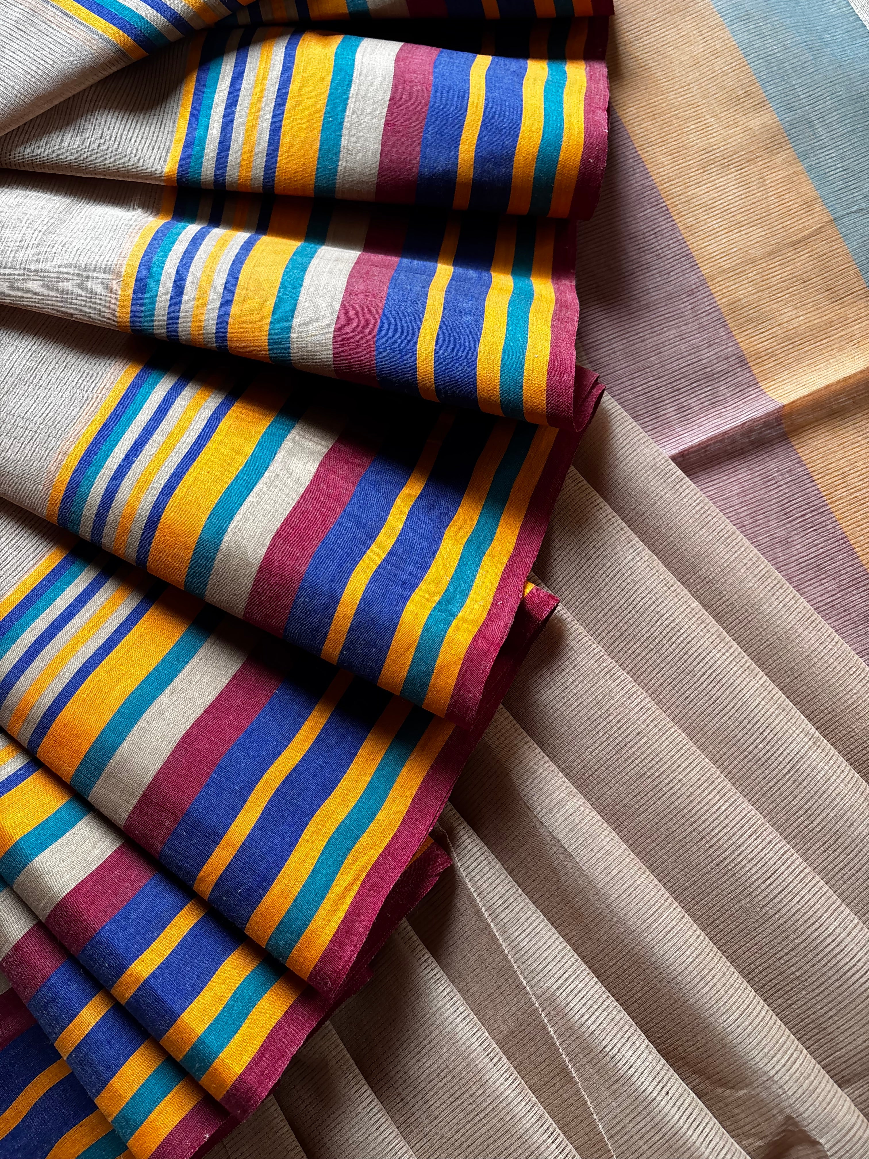 Handwoven Beige Colour Phulia Cotton Saree