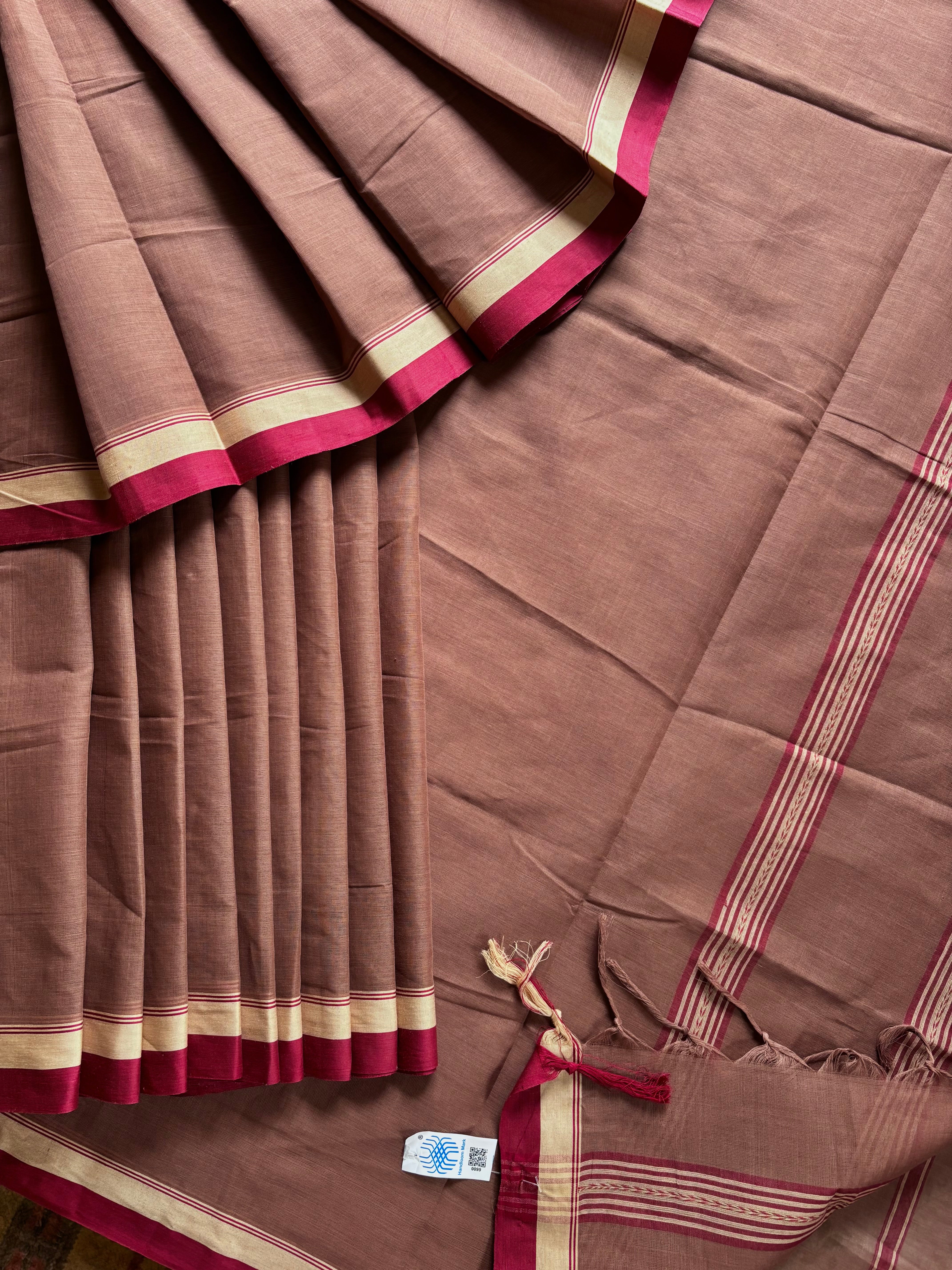 Handwoven Red Sandalwood Color Begampuri