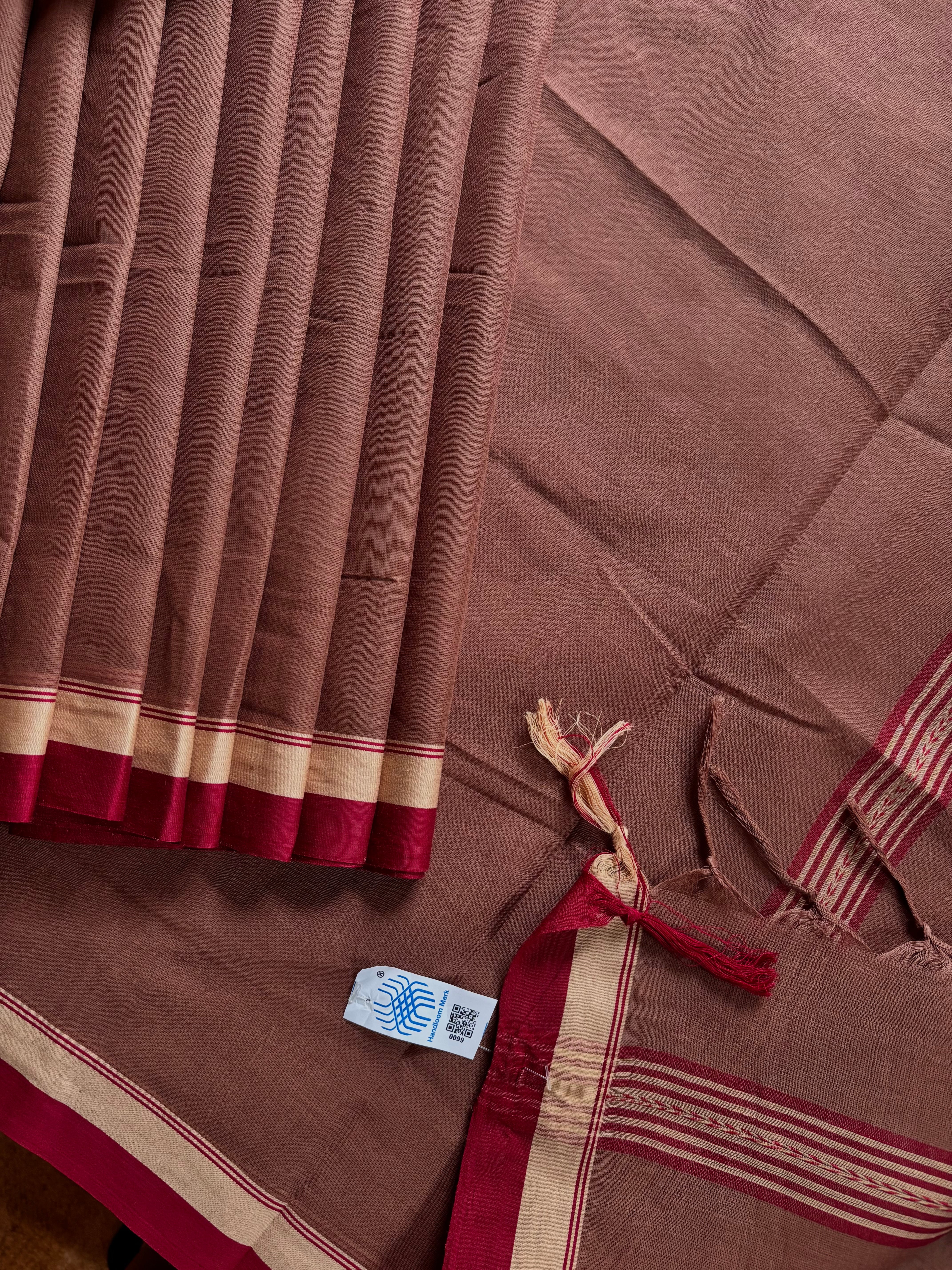Handwoven Red Sandalwood Color Begampuri