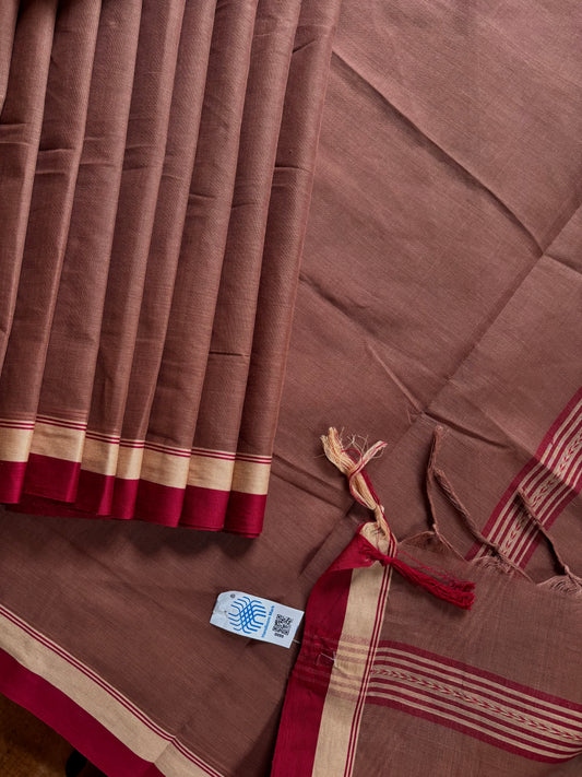 Handwoven Red Sandalwood Color Begampuri