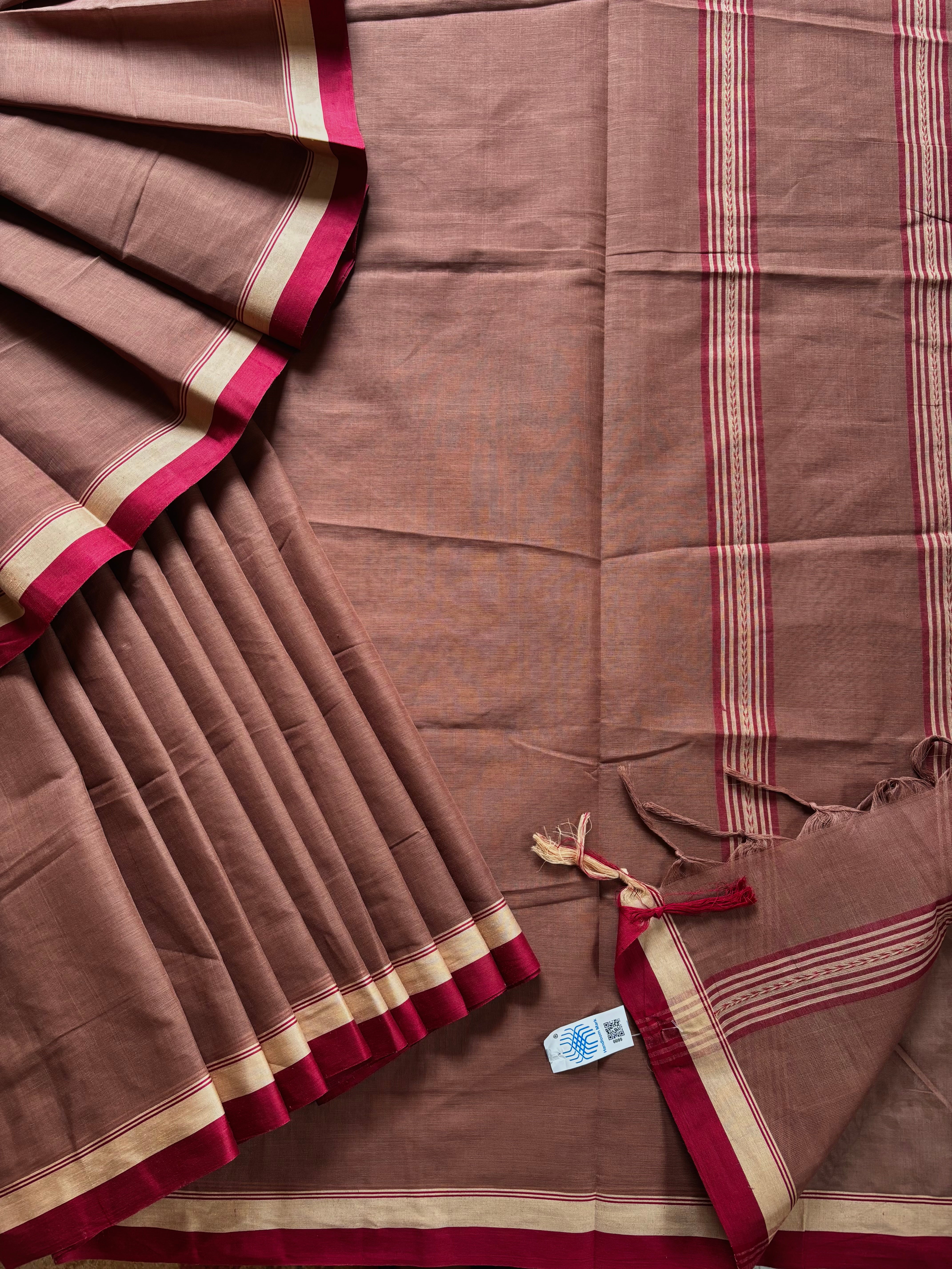 Handwoven Red Sandalwood Color Begampuri