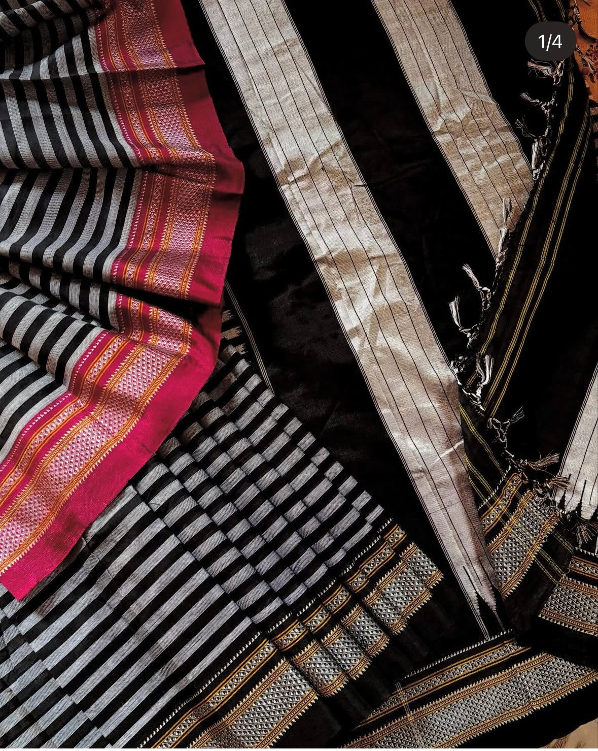Handwoven Ilkal Cotton Saree