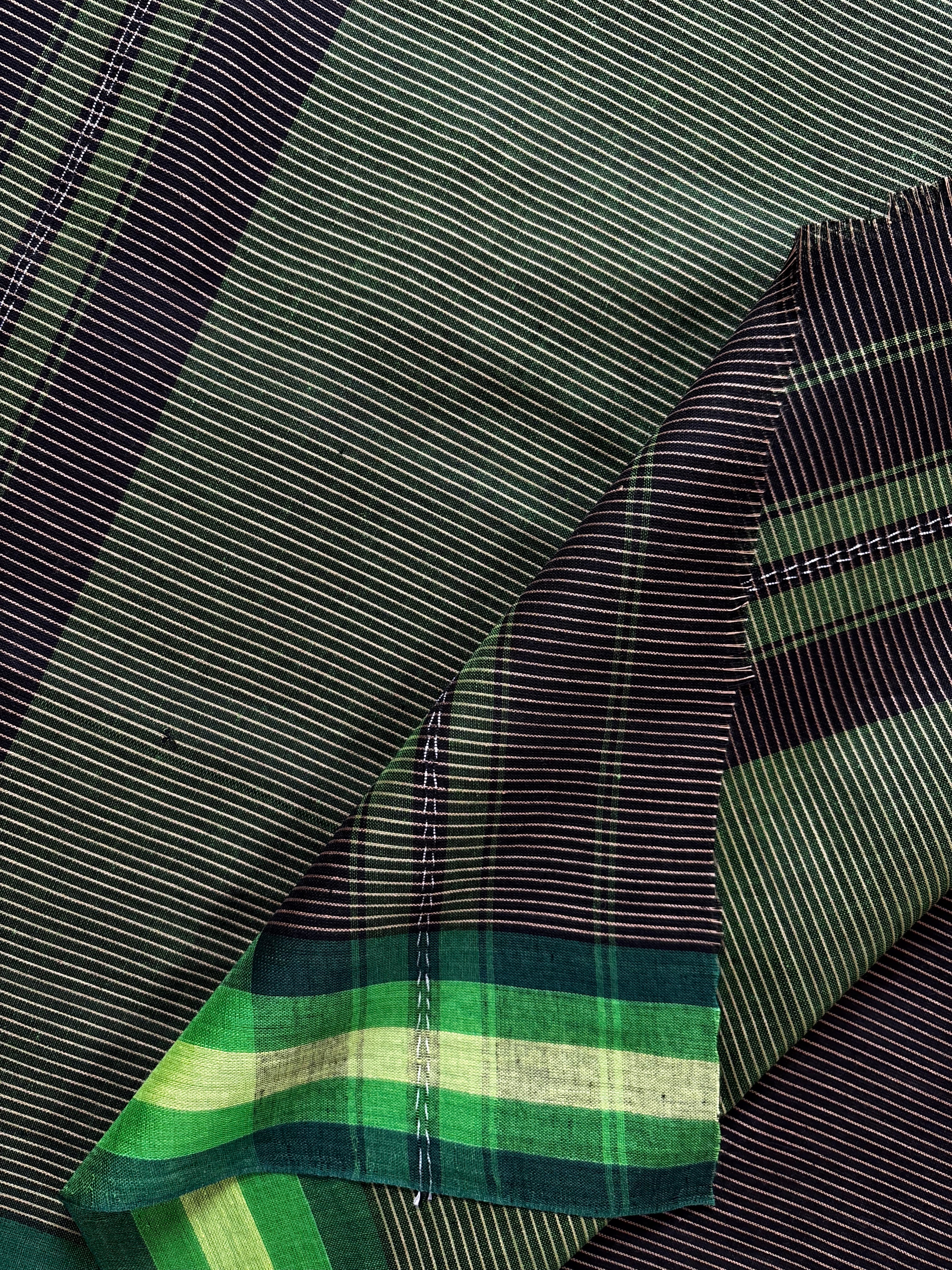 Handwoven Black Colour Dhonekhali Cotton Saree