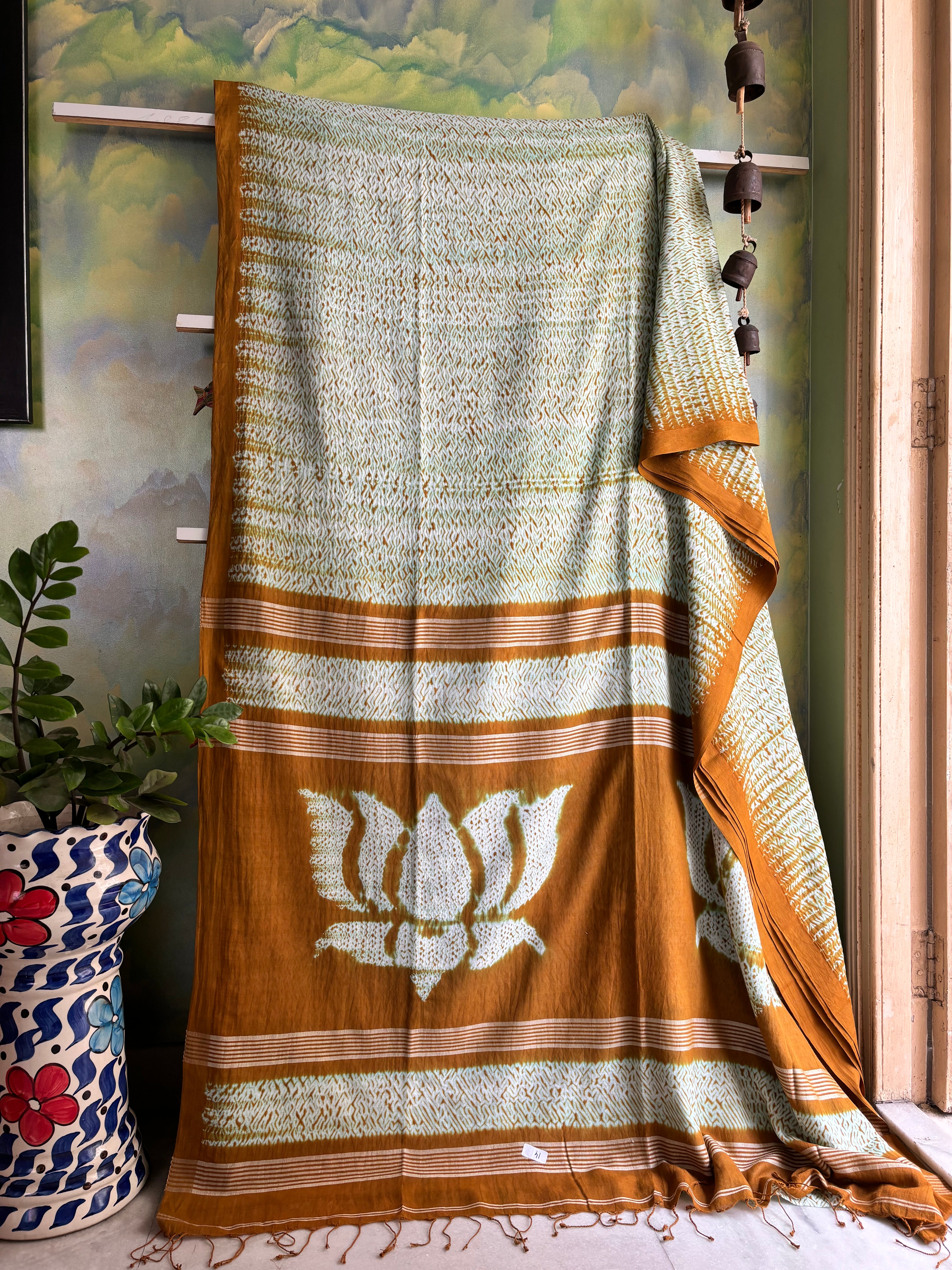 Pure Cotton Shivori work Phulia Cotton Saree