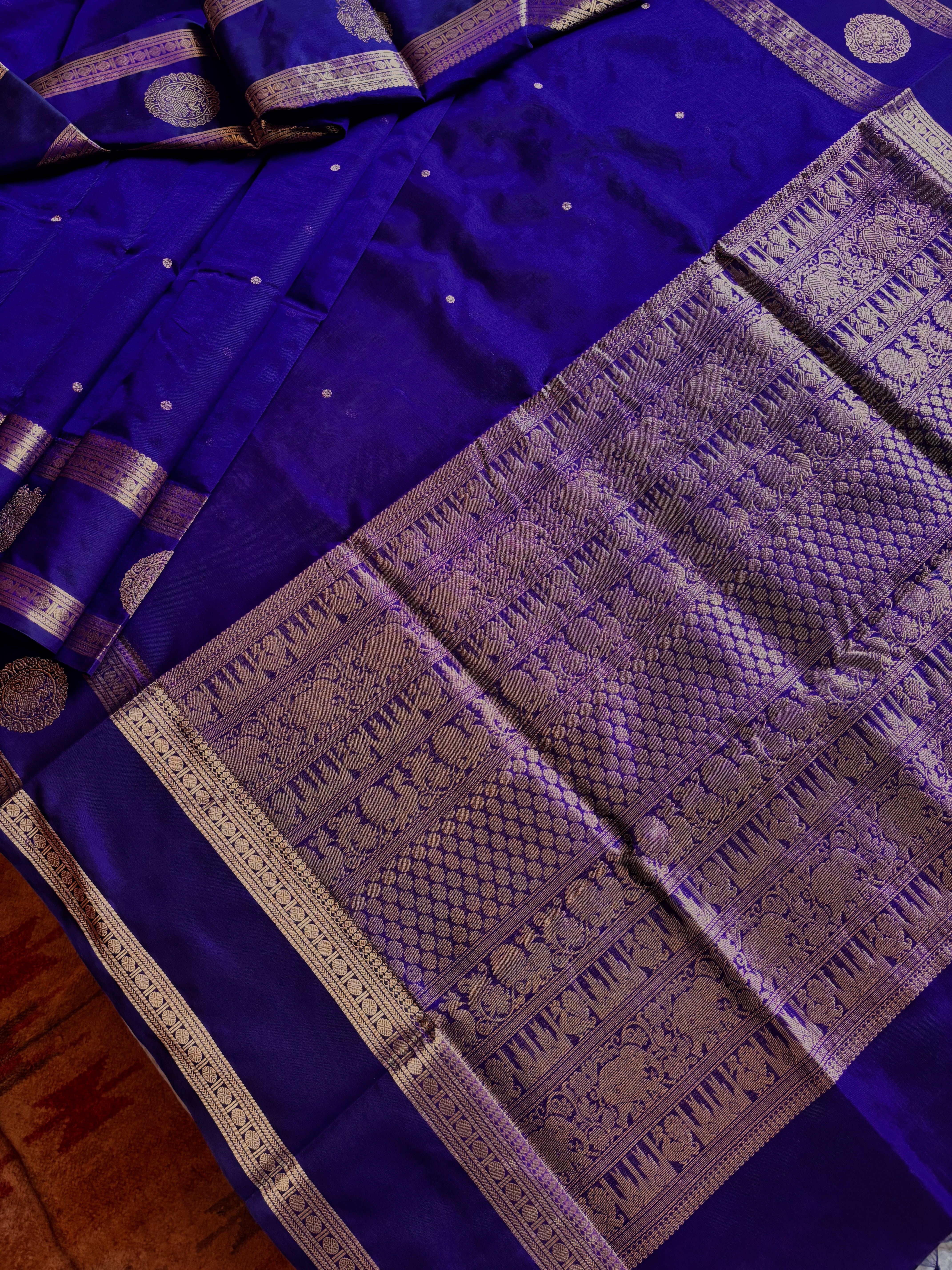 Handwoven Pure Silk Cotton Kanchipuram Saree