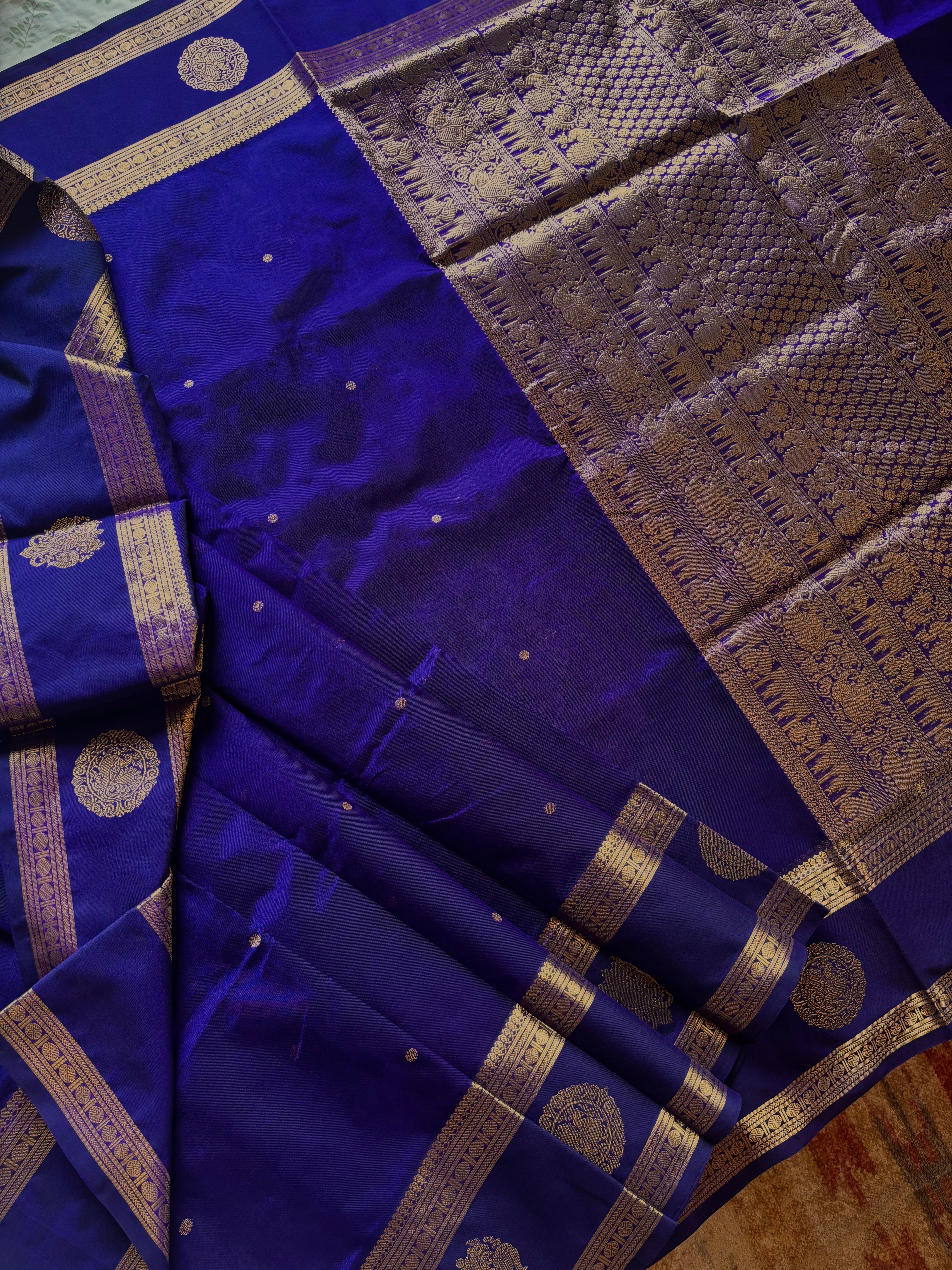Handwoven Pure Silk Cotton Kanchipuram Saree