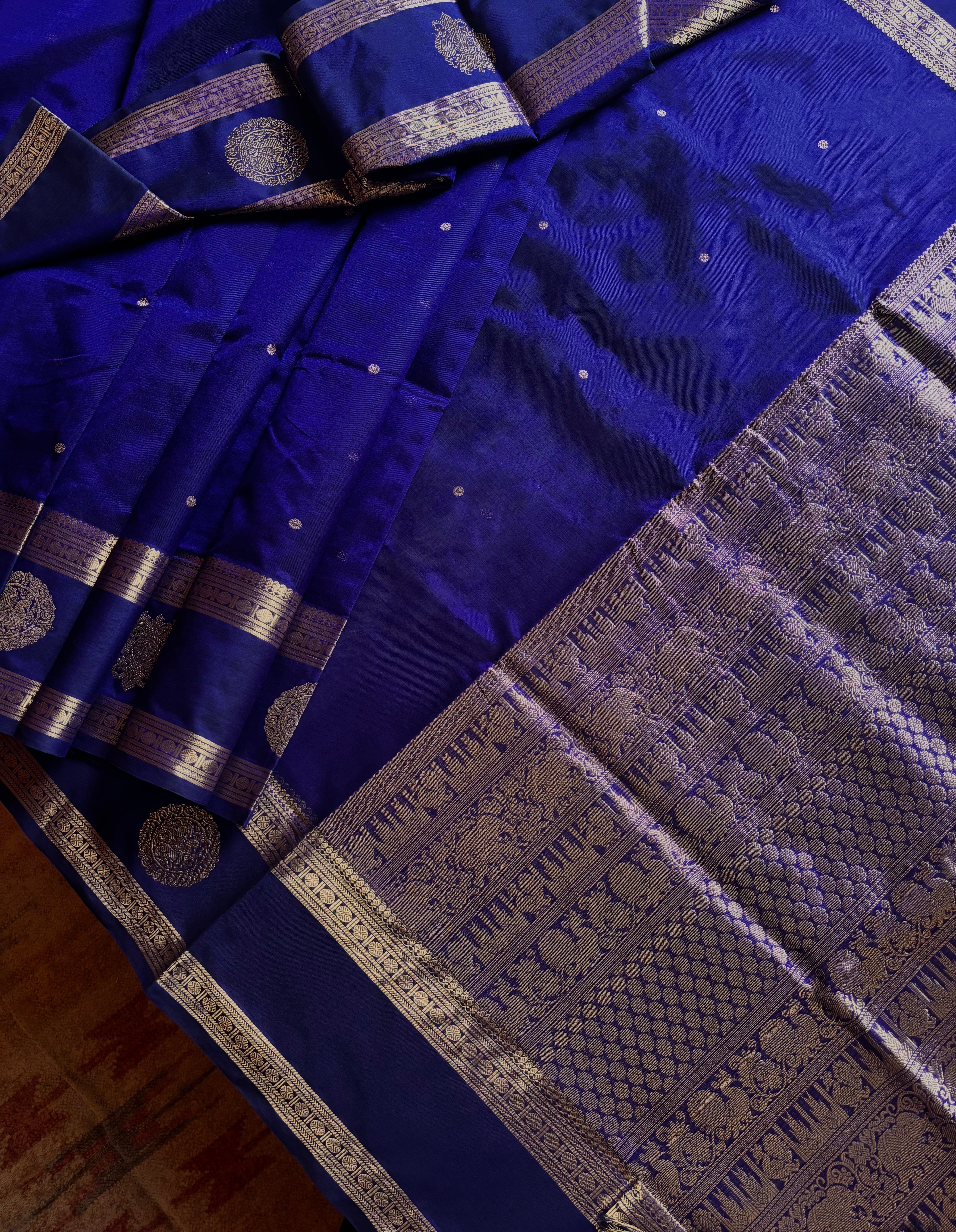 Handwoven Pure Silk Cotton Kanchipuram Saree