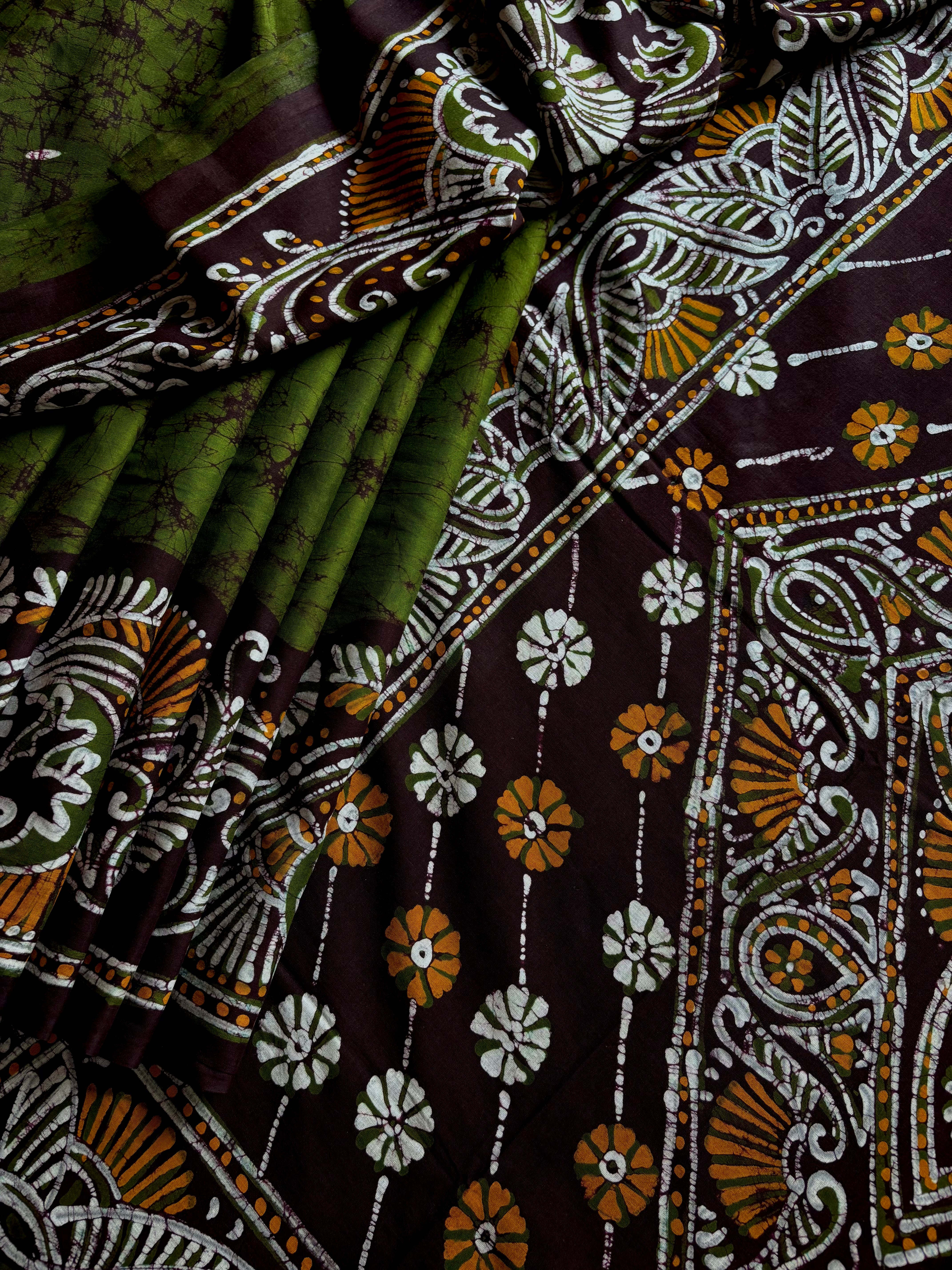 Hand Batik Mul Cotton Saree