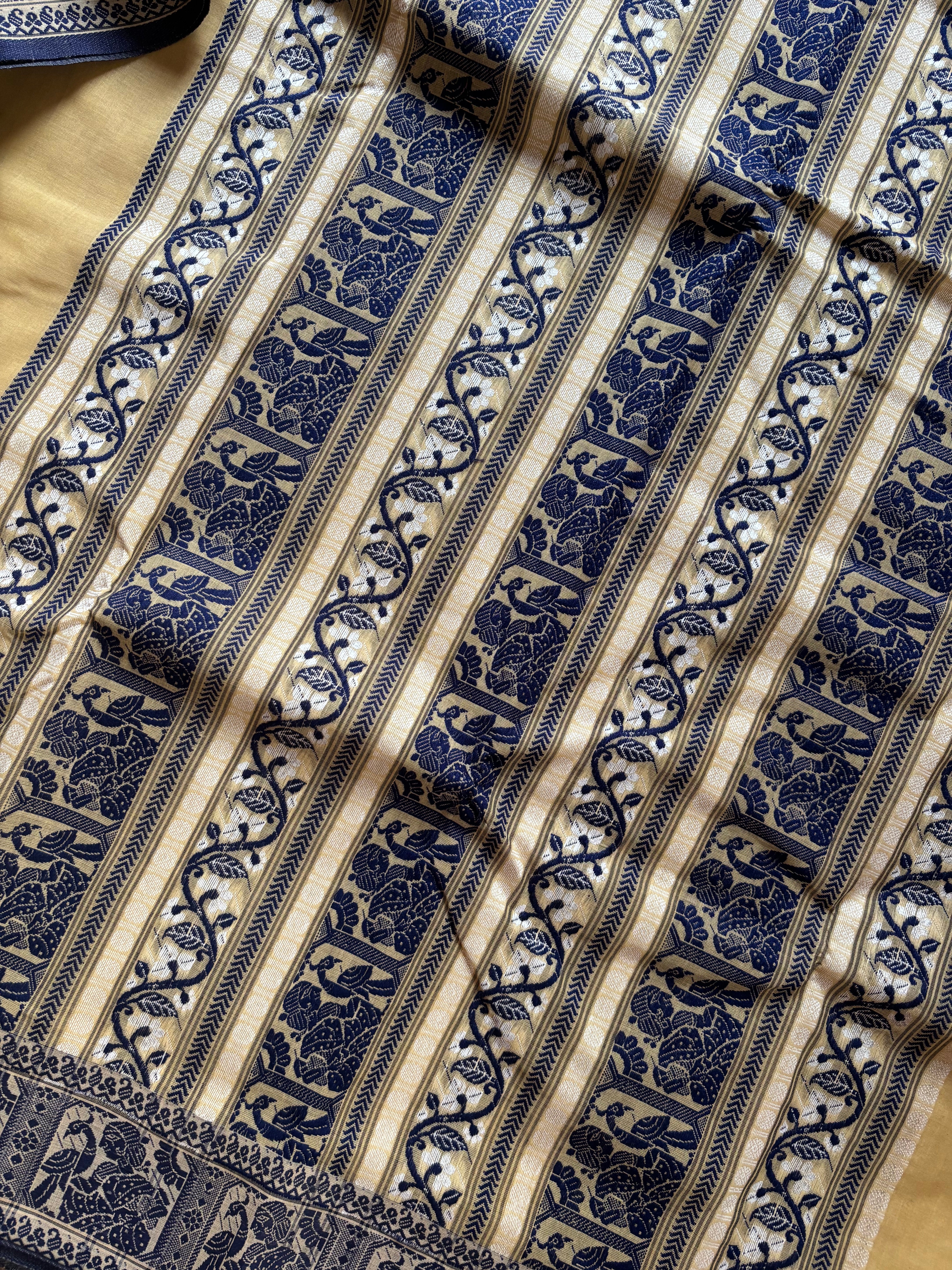 Handwoven Biscuit Beige Colour Cotton Baluchari Saree