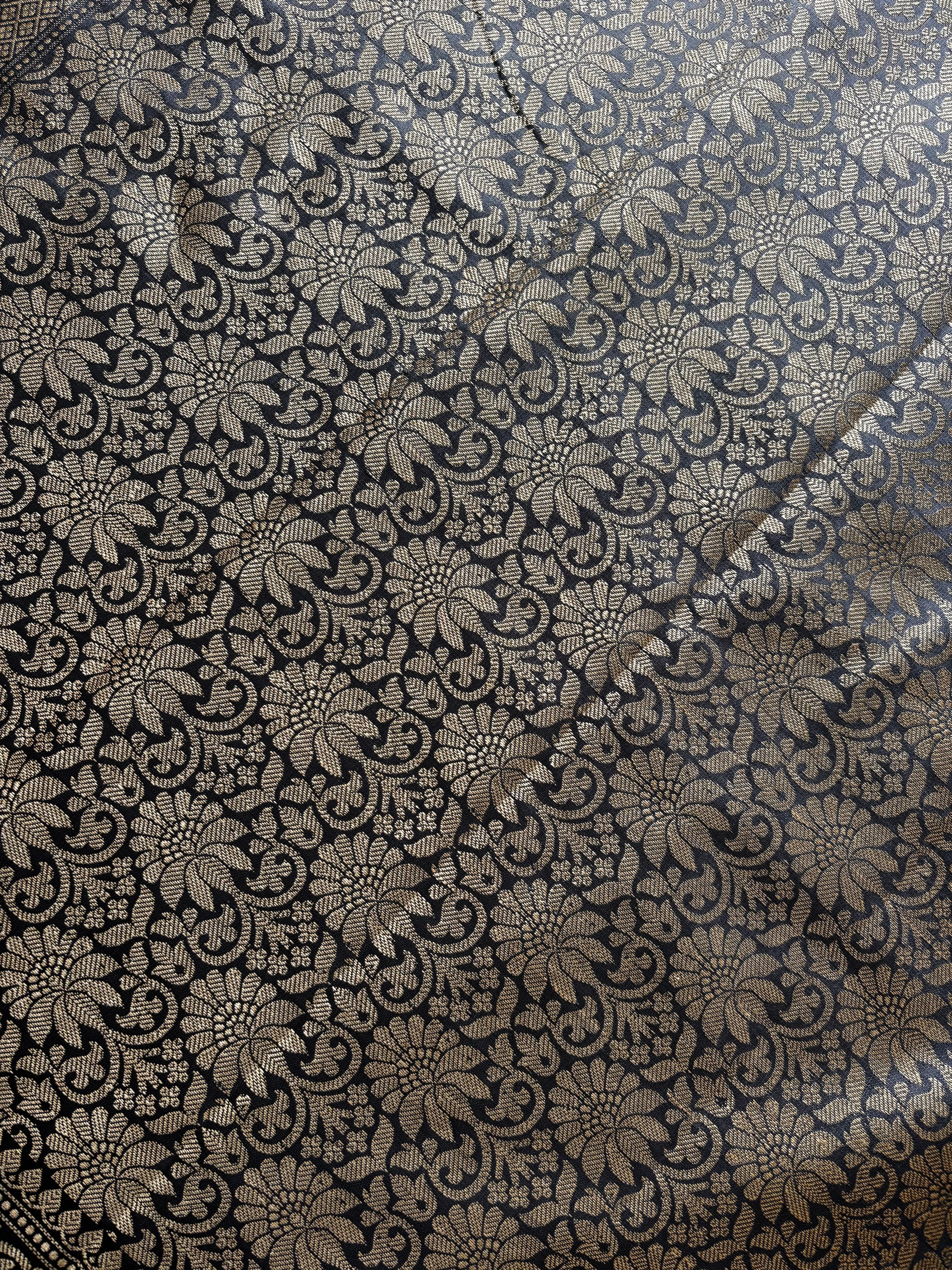 Grey Colour Semi Katan Saree