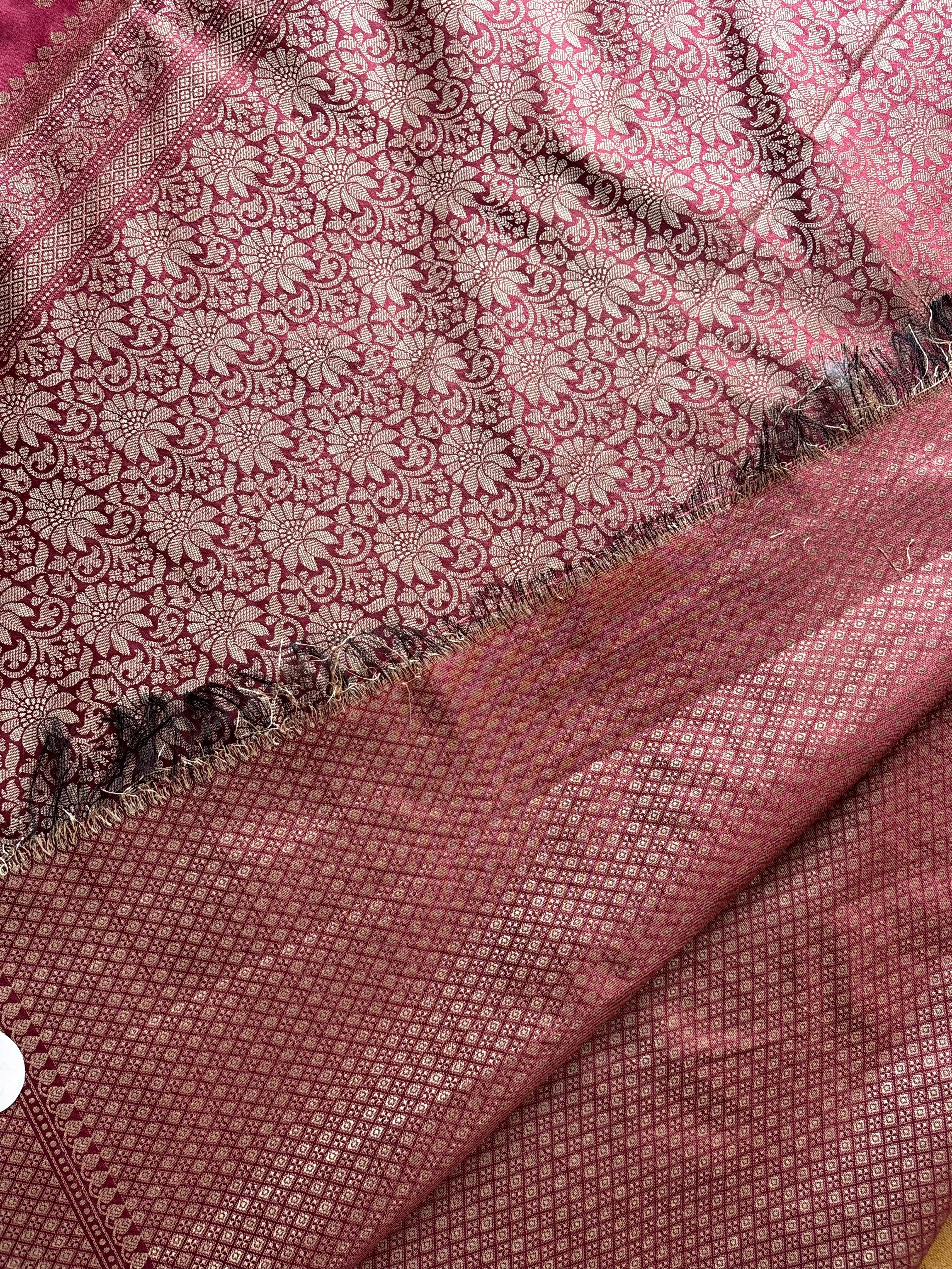 Dusty Pink Shade Semi Katan Saree