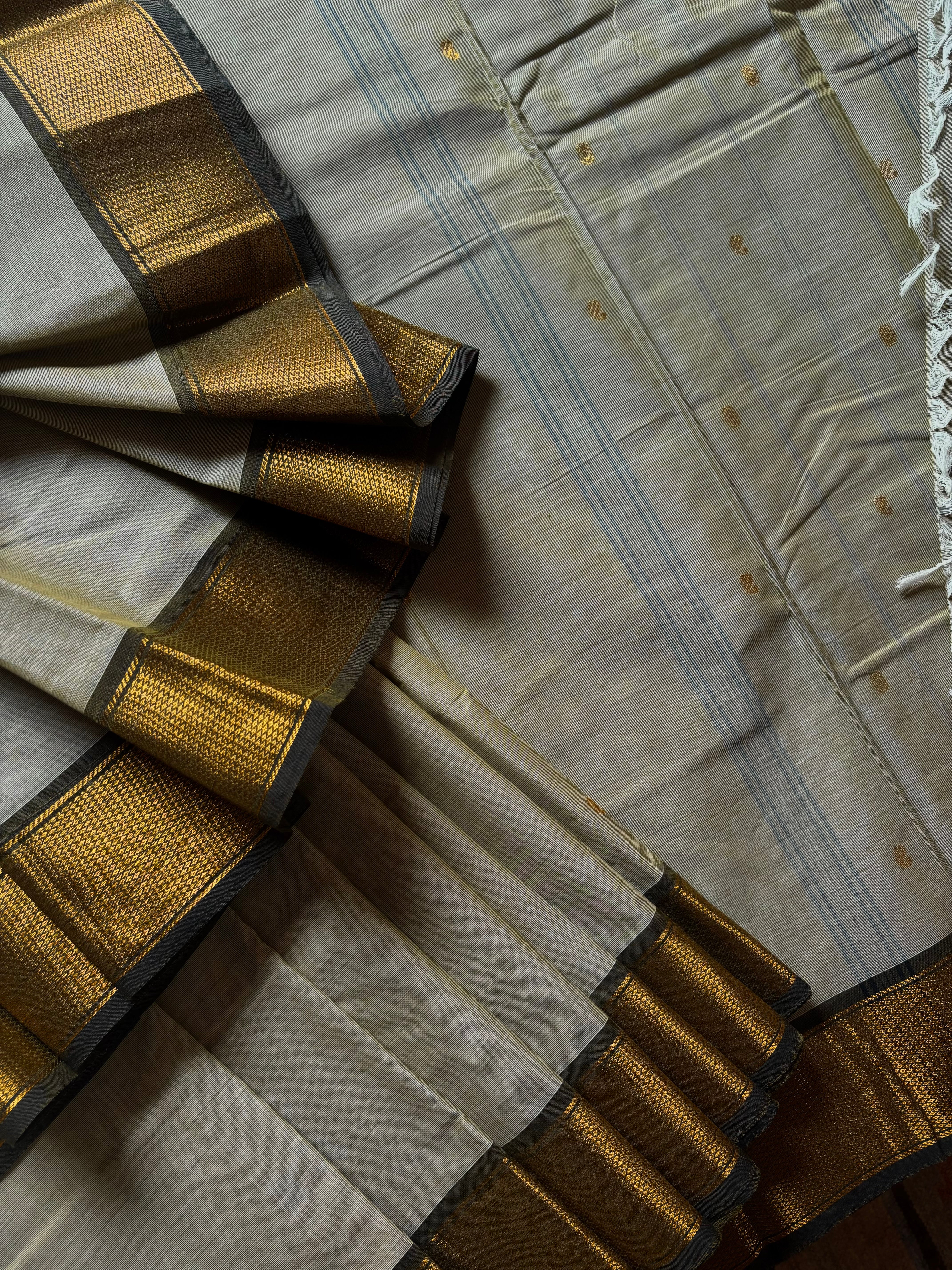 Light Mint Green Colour Kanchipuram Cotton Saree