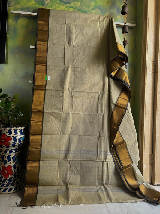 Light Mint Green Colour Kanchipuram Cotton Saree